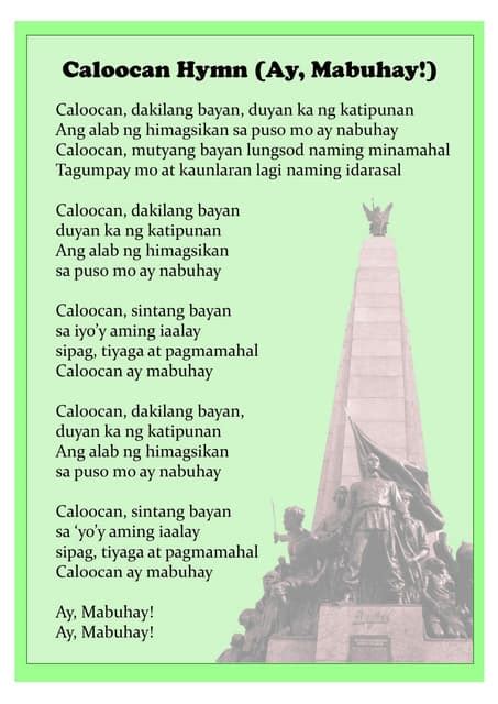 caloocan hymn